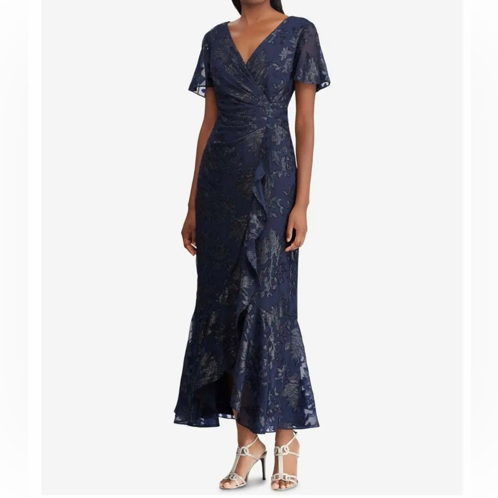 Ralph Lauren Navy Formal Dress